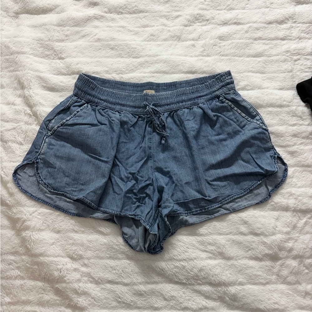Hollister Light Blue Denim-Look Women’s Shorts